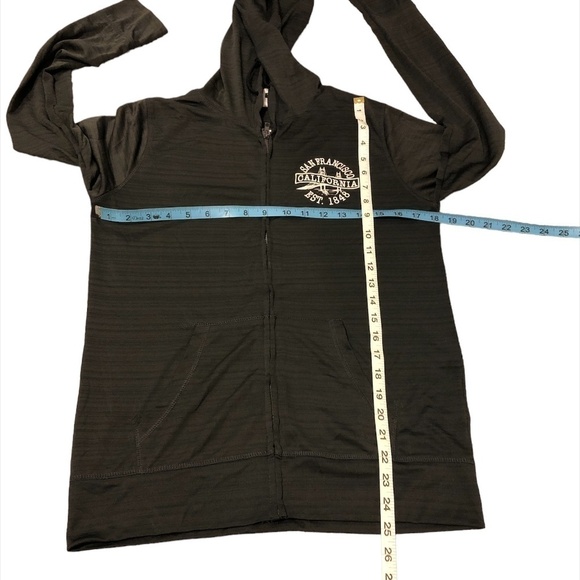 TEE MAX Sweatshirt Women's Size Small Gray San Francisco Full Zip Hoodie - Picture 3 of 8